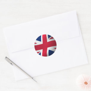 UNION JACK ENGLAND-FLAGGE RUNDER AUFKLEBER