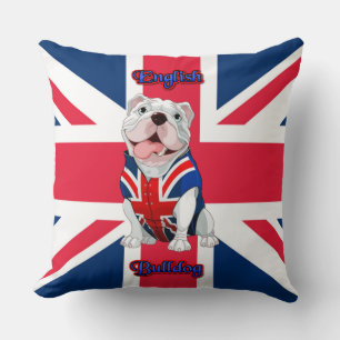Union Jack English Bulldog Kissen