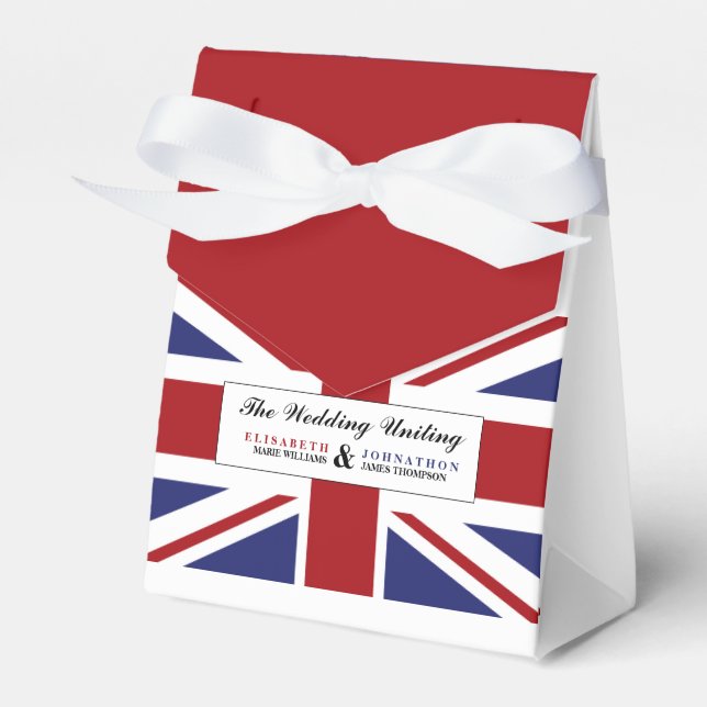 Union Jack Flag British Wedding Geschenkschachtel (Vorderseite)