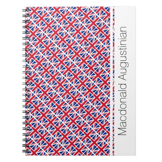 UNION JACK Flag Custom Patriotic Notizblock (Vorderseite)