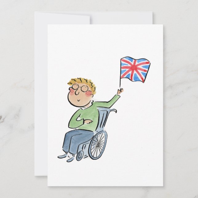 Union Jack Flag Einladung (Vorderseite)