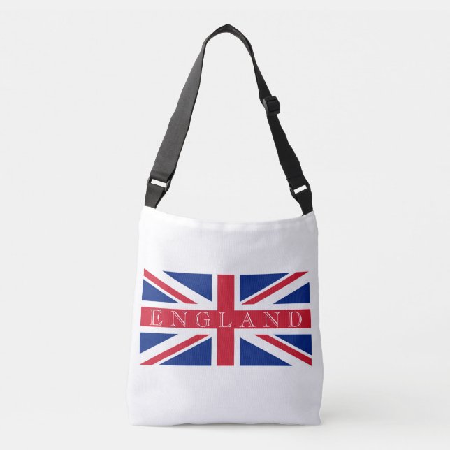 Union Jack Flag England cbcbcnt Tragetaschen Mit Langen Trägern (Vorderseite)