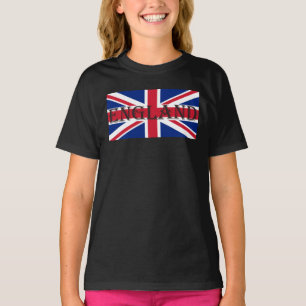 Union Jack Flag England Girls T-Shirt