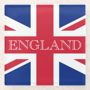 Union Jack Flag England Küste Glasuntersetzer