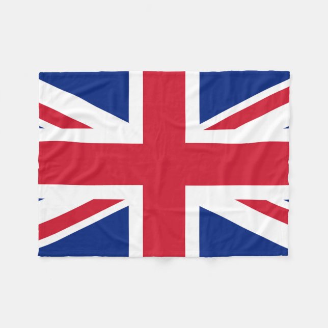 Union Jack Flag Flag Fleecedecke (Vorderseite (Horizontal))