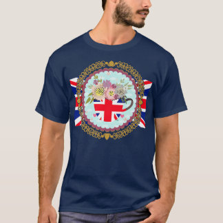 Union Jack Flag für Kinder & Jubilee Teacup für Br T-Shirt