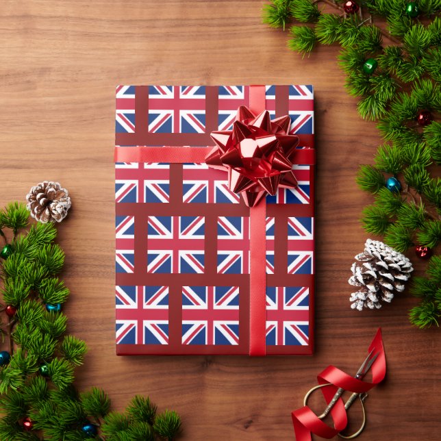 Union Jack Flag Geschenkpapier (Feiertagsgeschenk)