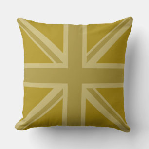 Union Jack/Flag Golds Kissen