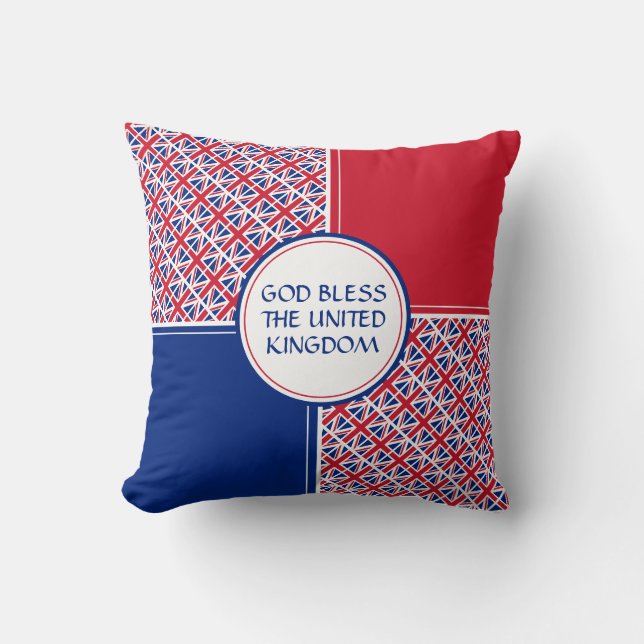 UNION JACK Flag Großbritannien VK Patriotic Kissen (Vorderseite)