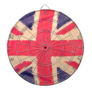 UNION JACK FLAG grunge Dartscheibe