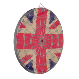 UNION JACK FLAG grunge Dartscheibe