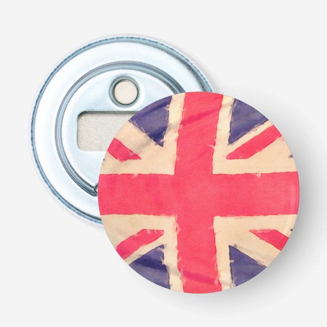 UNION JACK FLAG grunge Flaschenöffner (Vorderseite)