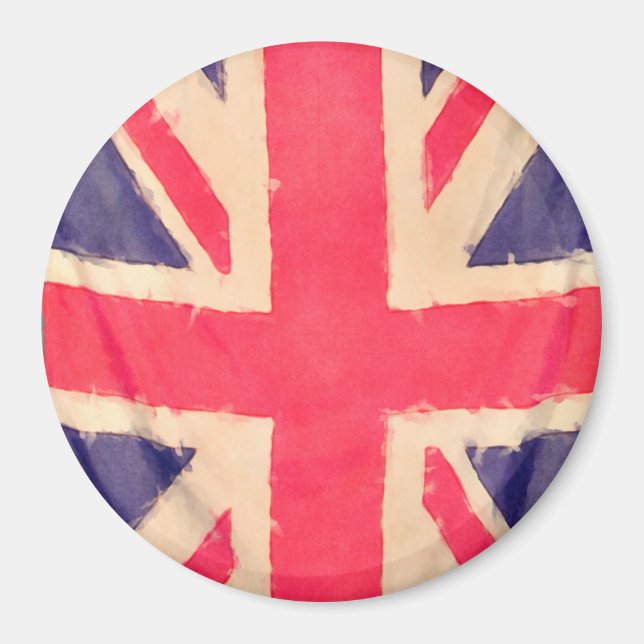 UNION JACK FLAG grunge Magnet (Vorne)
