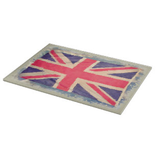 UNION JACK FLAG grunge Schneidebrett