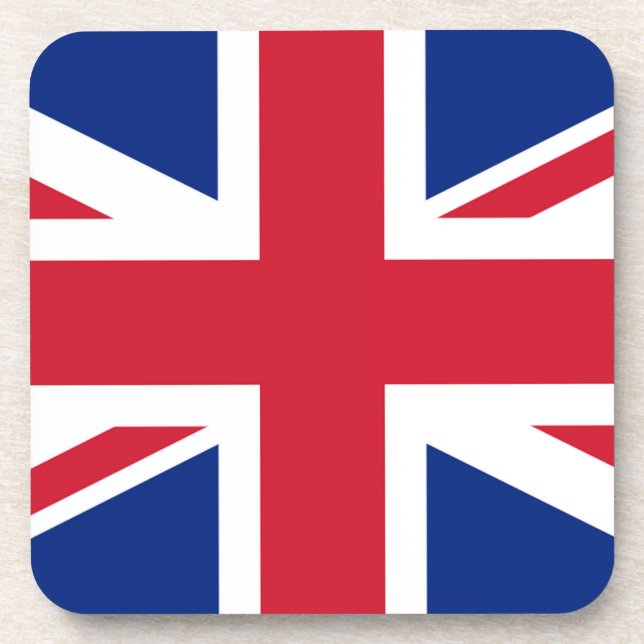 Union Jack Flag Küste Getränkeuntersetzer (Vorderseite)