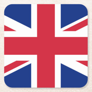 Union Jack Flag Küste Rechteckiger Pappuntersetzer