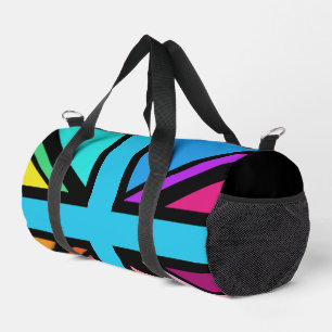 Union Jack/Flag mehrfarbig+Schwarz-Design Duffle Bag