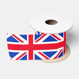 Union Jack Flag Ribbon Satinband
