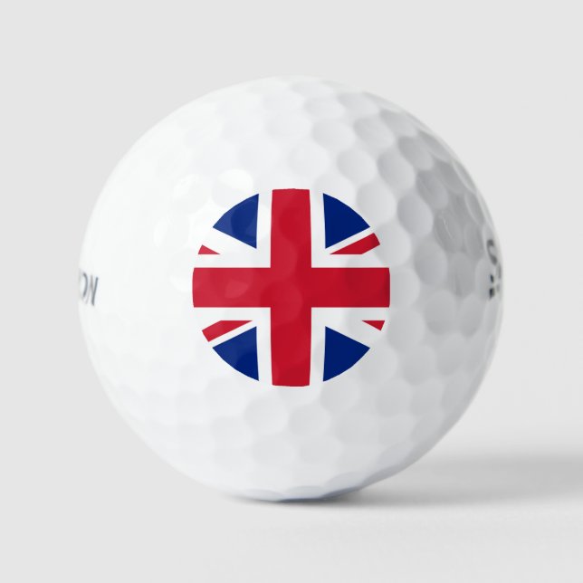 Union Jack Flag ssf gbcnt Golfball (Vorderseite)
