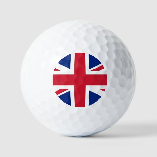 Union Jack Flag va gbcnt Golfball (Vorderseite)