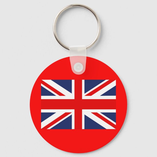 Union Jack Flag Vereinigtes Königreich Schlüsselanhänger (Vorderseite)