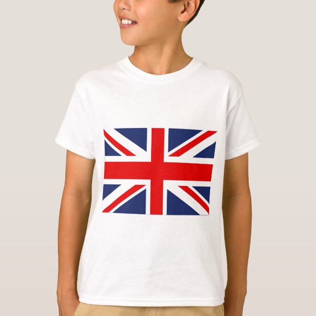 Union Jack Flag Vereinigtes Königreich T-Shirt (Vorderseite)