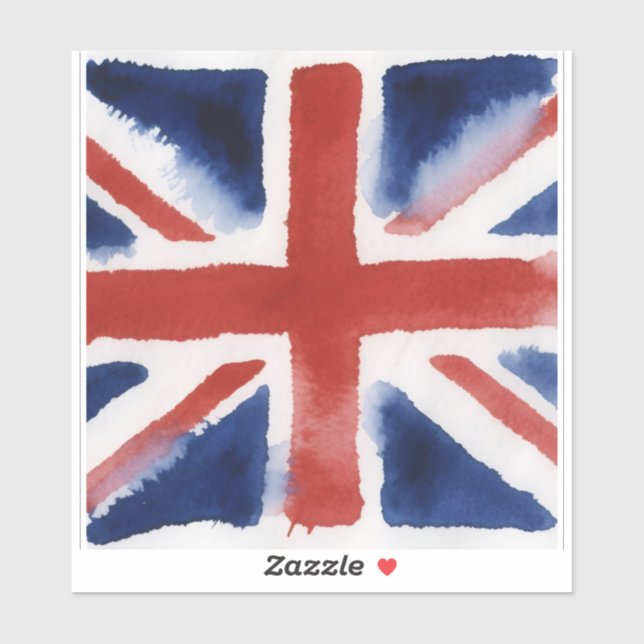 Union Jack Flag Vinyl-Aufkleber Aufkleber (Blatt)