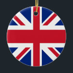 Union Jack - Flagge des Vereinigten Königreichs Keramik Ornament<br><div class="desc">Flagge des Vereinigten Königreichs.  Das Vereinigte Königreich Großbritannien und Nordirland verwendet als Nationalflagge das königliche Banner,  das als Union Jack oder Gewerkschaft Flag bekannt ist (obwohl die Öffentlichkeit glaubt,  sind beide Begriffe technisch korrekt).</div>