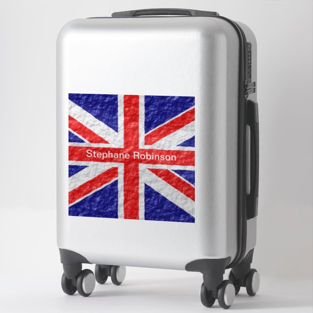 Union Jack Flagge Design Aufkleber (Koffer)