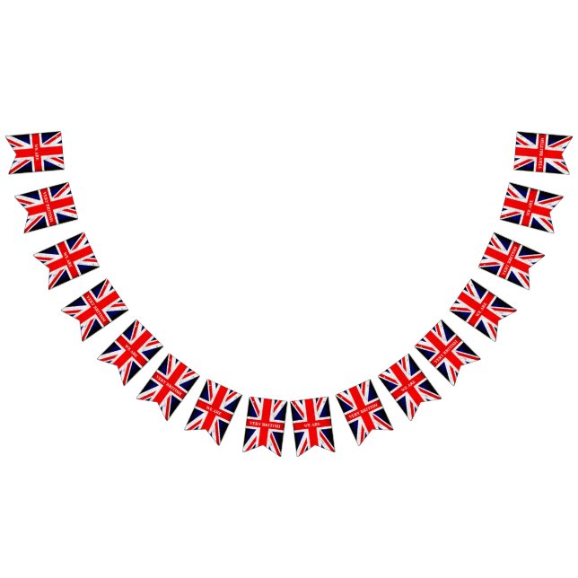 UNION JACK FLAGGE - Grunge-Stil 1 + Text (Alle)