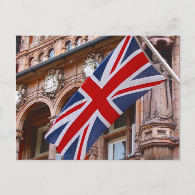 Union Jack-Flagge Postkarte (Vorderseite)