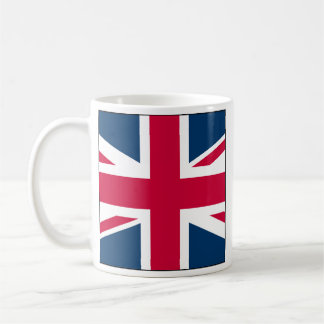 Union Jack Full Side Square Design Coffee Mug Kaffeetasse