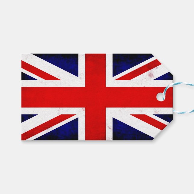 Union Jack  Geschenkanhänger (Vorderseite (Horizontal))