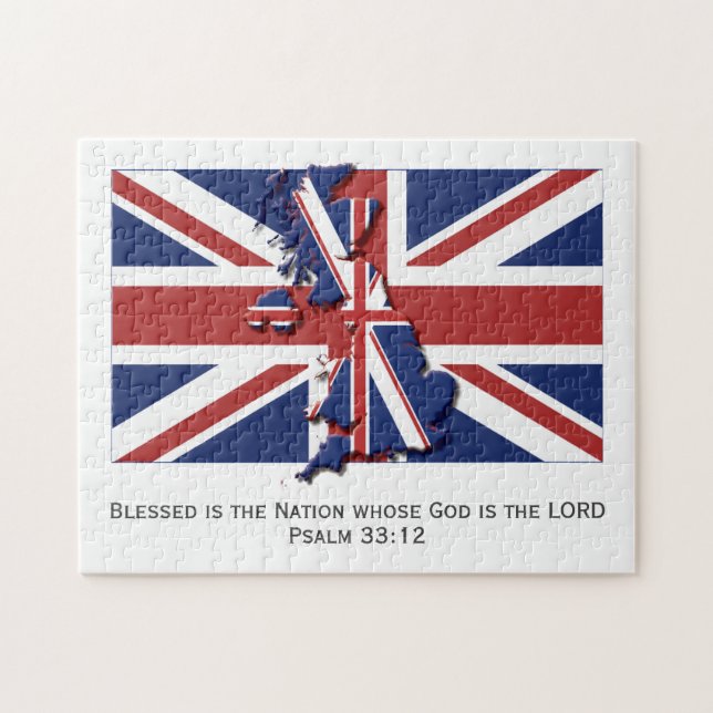 UNION JACK | Gesegnete Nation | UK BRITISH FLAG (Horizontal)