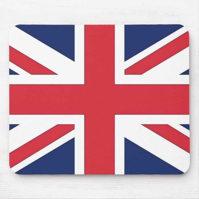 Union Jack, Gewerkschaft Flag von Großbritannien Mousepad (Vorne)