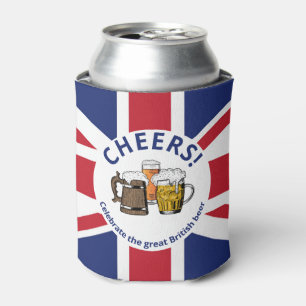 UNION JACK Großbritannien Cartoon 3 Cheers Beers Dosenkühler
