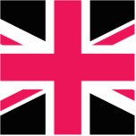 Union Jack ~ Hot Pink Black and White Fotoskulptur Schlüsselanhänger<br><div class="desc">Es handelt sich dabei um ein ausgeschnittenes Acryl aus einem der angebotenen Sachen,  einem Button,  Schlüsselbund,  Ornament,  Magnet oder Skulptur und einige davon in verschiedenen Größen. Sie können Baumschmuck sein,  puren Charme,  oder durch eine Bandschleife getragen werden. Sogar vom Rückspiegel aufgehängt.</div>