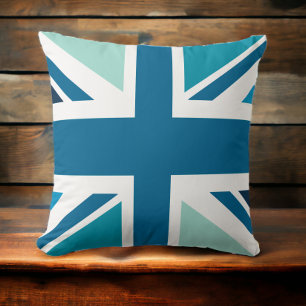 Union Jack - In Designer Blue Kissen