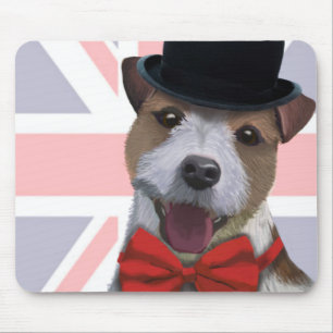 Union Jack Jack Russell Mousepad