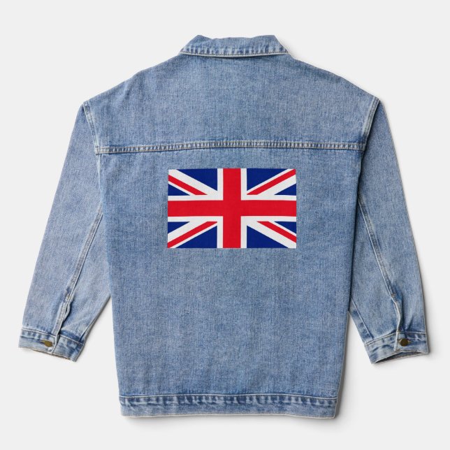 Union Jack Jeansjacke (Rückseite)
