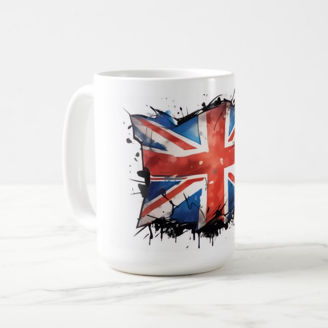 Union Jack Kaffeetasse (Vorderseite Links)