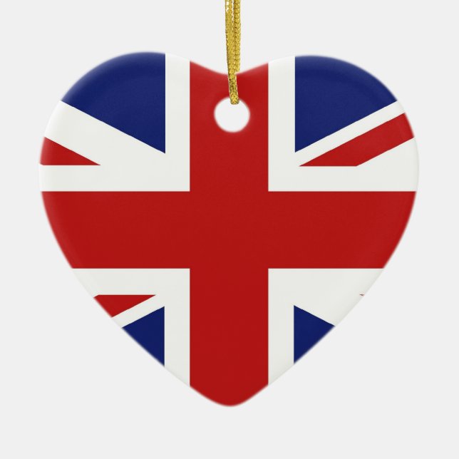 Union Jack Keramik Ornament (Vorne)