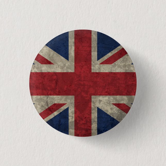 Union Jack Knopf Button (Vorderseite)