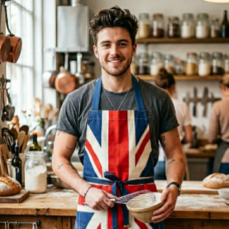 Union Jack Kochschürze - Retro britisches Flaggen- Schürze
