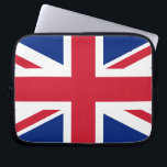 Union Jack Laptopschutzhülle<br><div class="desc">Design basierend auf der Union Jack Flagge des Vereinigten Königreichs.</div>