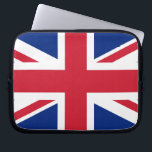 Union Jack Laptopschutzhülle<br><div class="desc">Design basierend auf der Union Jack Flagge des Vereinigten Königreichs.</div>