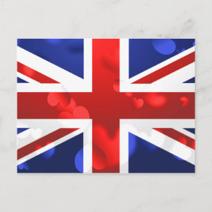 Union Jack Liebe Postkarte