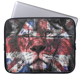 Union Jack Lion Laptopschutzhülle