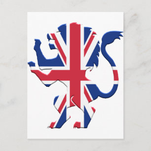 Union Jack Lion Rampant Postkarte