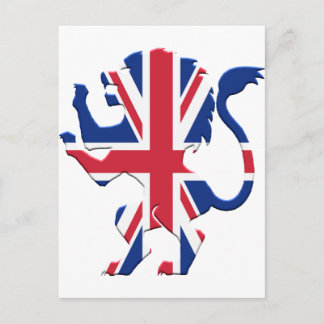 Union Jack Lion Rampant Postkarte